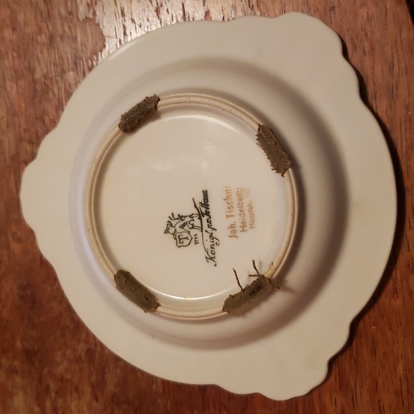 Military History Commemorative Ashtray with Gold Gilding Vintage 1952 Europe - Picture 5 of 6